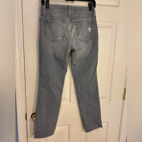 Joe's Dalila Mid Rise Distressed Straight Ankle Jeans - Picture 2 of 10